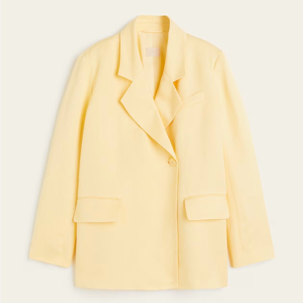 Elegant Yellow Women's Blazer